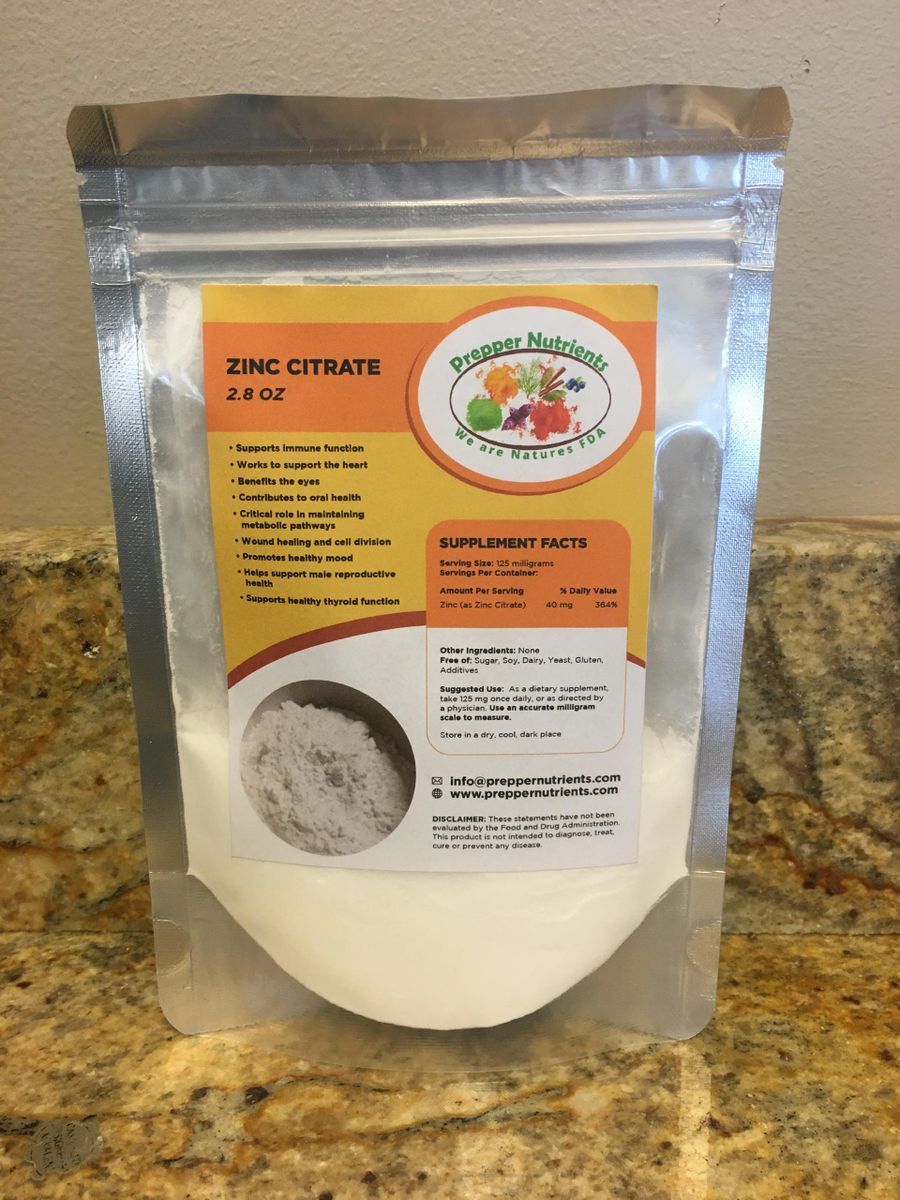 Zinc Citrate Powder 2.8oz